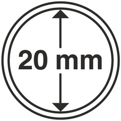 Leuchtturm - Capsula di plastica per monete 20 mm 100 pezzi