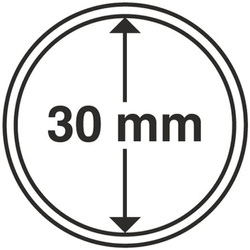 Leuchtturm - Capsula in plastica per monete 30 mm 100 pezzi