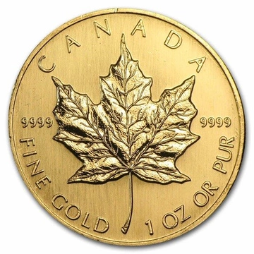 Foglia d'acero canadese 1 oncia d'oro 1998
