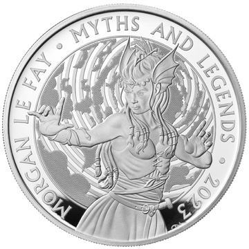 Miti e leggende: Morgan Le Fay 1 oncia d'argento 2023 Proof