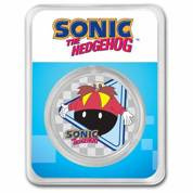 Niue: Sonic The Hedgehog - Dr. Eggman colorato 1 oncia d'argento 2022 Slab
