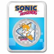 Niue: Sonic The Hedgehog - Tails colorato 1 oncia d'argento 2022 Slab