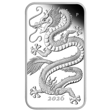 Dragon Lingotto-Moneta 1 oz argento 2026 Proof