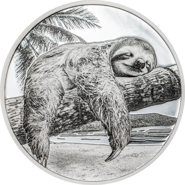 Moneta d’argento Cook Islands: Seven Deadly Sins – Sloth colorata 1 oncia d’argento 2026 Proof