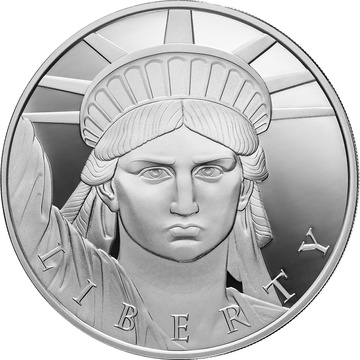 Medaglia in argento Statue of Liberty - United Crypto States 1 oz argento 2023 Proof con ologramma