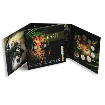 Monete circolanti polacche “Ryś” - set di monete da 1 gr - 5 zł 2012