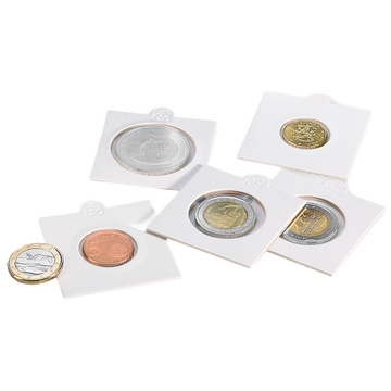 Supporto autoadesivo Leuchtturm Matrix per moneta da 22,5 mm