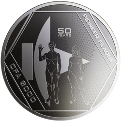 Ciad: Pioneer Plaque 1 oncia d'argento 2022 Proof