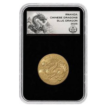 Rwanda Blue Dragon 1/12 oz oro 2026 Reverse Proof