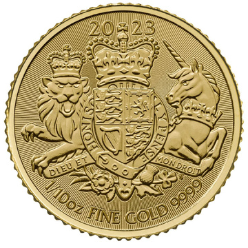 Moneta d’Oro Stemma Reale 1/10 oz oro 2023