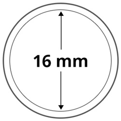 Leuchtturm - Capsula di plastica per monete 16 mm 100 pezzi