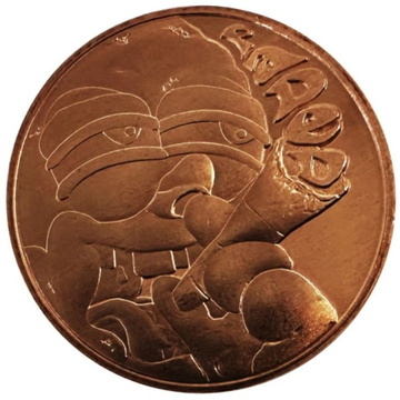 Medaglia di rame Faded 1 oz Copper