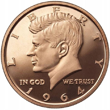 Medaglia JFK in rame 1 oz AVDP