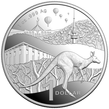 RAM: Serie Kangaroo - Bush Capital 1 oncia d'argento 2025 Proof