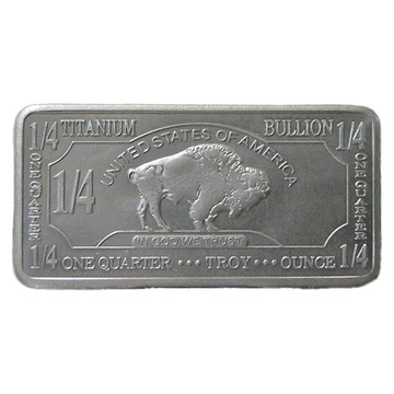 Lingotto Buffalo 1/4 oncia Titanio