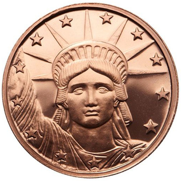 Liberty Head 1 oncia Rame