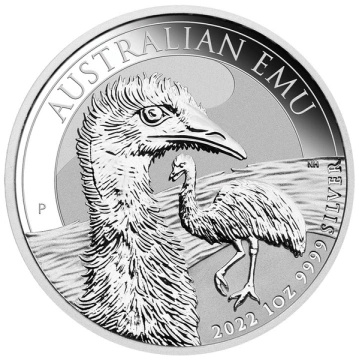 Emu australiano 1 oncia d'argento 2022