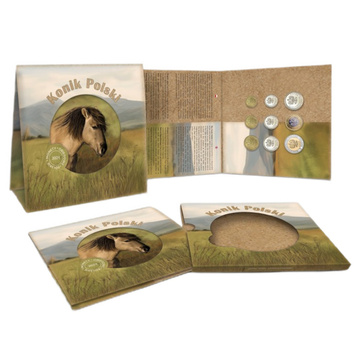 Monete polacche in circolazione “Konik Polski” - set di monete da 1 gr - 5 zł 2024