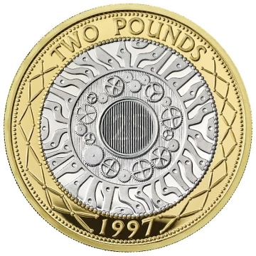 25° anniversario £2 Argento placcato oro 2022 Proof