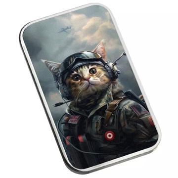 Lingotto The Holy Land Mint - Human Cats - Sarge colorato 1 oncia d'argento 2025