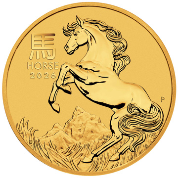 Perth Mint: Lunar III - Anno del Cavallo 2 once d'oro 2026