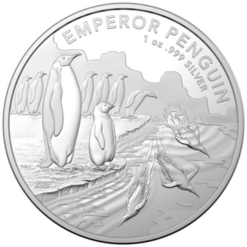 Territorio antartico australiano - Pinguino imperatore 1 oncia d'argento 2023