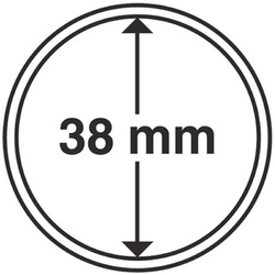 Leuchtturm - Capsula in plastica per monete da 38 mm, 100 pezzi