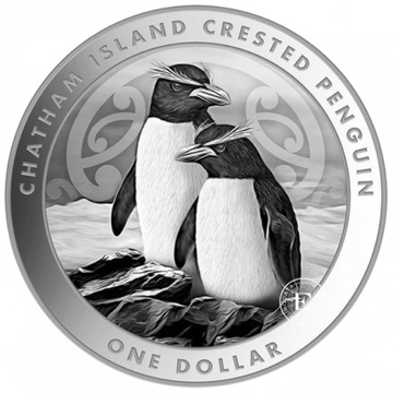 Pinguino crestato 1 oncia d'argento 2020 (senza certificato)