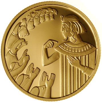 Giuseppe e i suoi fratelli 10 NIS Oro 2000 Proof