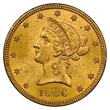 Liberty Head $10 Oro 1906