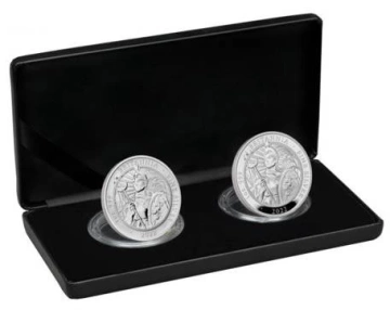 Set di 2 monete Britannia Argento 2022 Proof