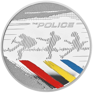 The Police colorato 1 oncia d'argento 2023 Proof