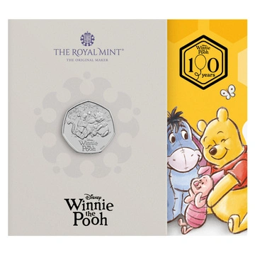 Moneta in cupronichel 100 anni di Winnie the Pooh – Amicizia 50p 2026