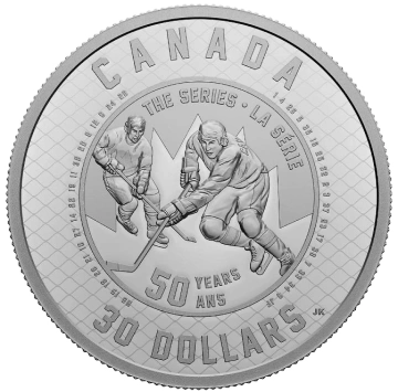 Canada: 50° anniversario della Summit Series 2 once d'argento 2022 Proof