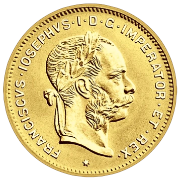 Moneta d'oro Austria 4 fiorini 1892 NUOVA CONIAZIONE