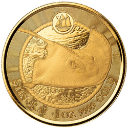 Isole Cayman: Stingray 1 oncia d'oro 2023 Prooflike