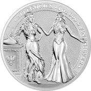Allegories: Italia & Germania 1 oncia d'argento 2020