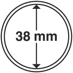 Leuchtturm - Capsula in plastica per monete da 38 mm, 100 pezzi