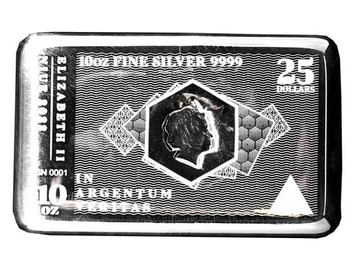 Sztabko Moneta Niue: Silver Note Coinbar 10 once d'argento 2022