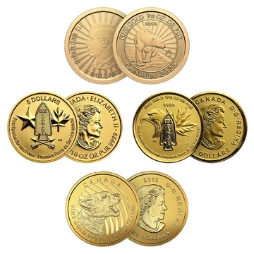 Royal Canadian Mint - Moneta casuale 1/10 oncia d'oro