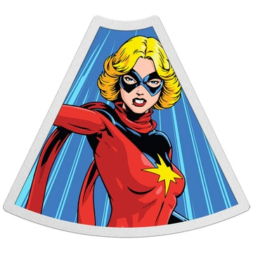 Niue: Marvel - Avengers 60° anniversario “Captain Marvel” colorata 1 oncia d'argento 2023 Proof