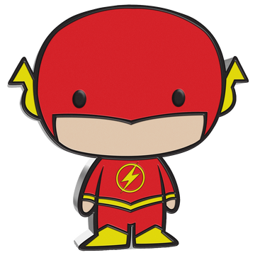 Niue: DC Comics - Flash Chibi Coin colorata 1 oncia d’argento 2020 Proof