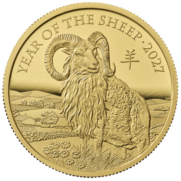 Gold Coin The Royal Mint: Lunar - Year of the Sheep 1 oz Gold 2027 Proof
