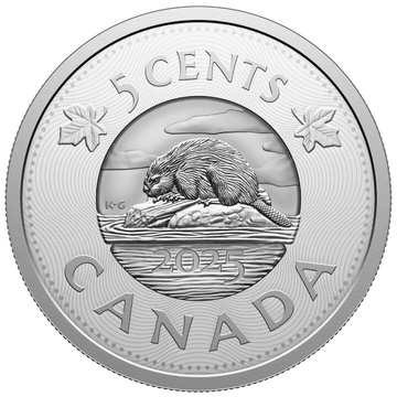 Canada: Multilayered Beaver 5-cent Silver 2025 Proof