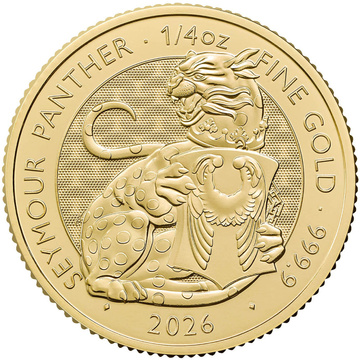 The Royal Tudor Beasts: Seymour Panther Gold Coin 1/4 oz 2026