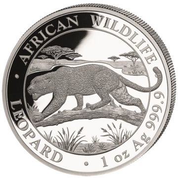 African Wildlife: Leopard 1 oz Silver Coin 2026