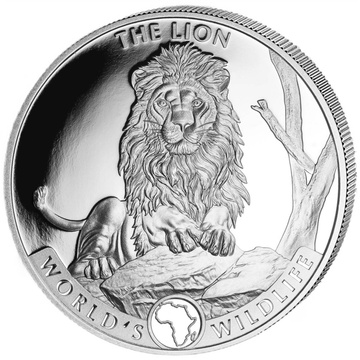 Congo: World’s Wildlife – Lion 1 uncja Srebra 2025