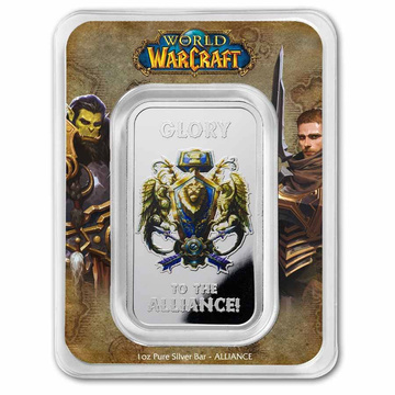 Sztabka PAMP: World of Warcraft Alliance kolorowany 1 uncja Srebra 2026 Proof