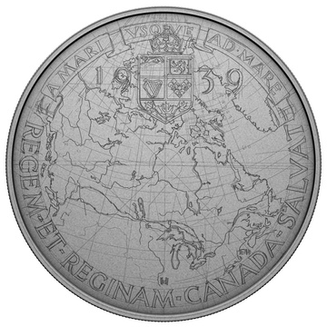 Canada: Emanuel Hahn's Original Sketch - Royal Visit $50 Srebro 2025 Antiqued Coin