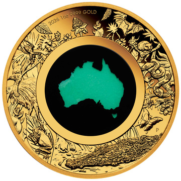 Złota Moneta Great Southern Land 1 uncja złota 2026 Chrysoprase Proof